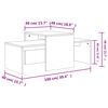 vidaXL Coffee Table Set Concrete Grey 100x48x40 cm Engineered Wood