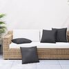 vidaXL Sofa Cushions 4 pcs Black 60x60 cm Fabric