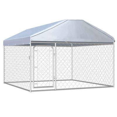 vidaXL Outdoor Dog Kennel with Roof 200x200x135 cm,  vidaXL Outdoor Dog Kennel with Roof 200x200x135 cm