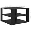 vidaXL Coffee Table Black 60x60x40 cm Engineered Wood
