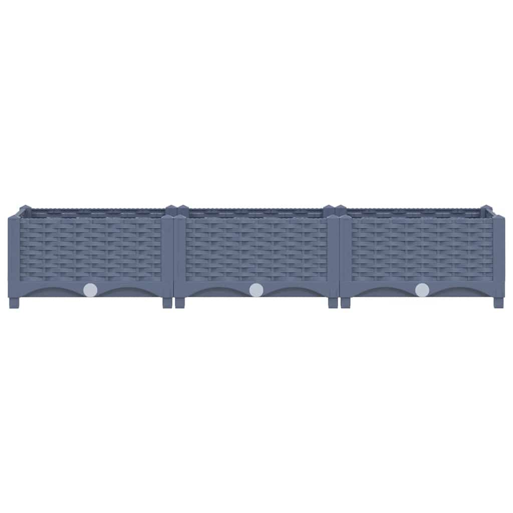 vidaXL Raised Bed 120x40x23 cm Polypropylene