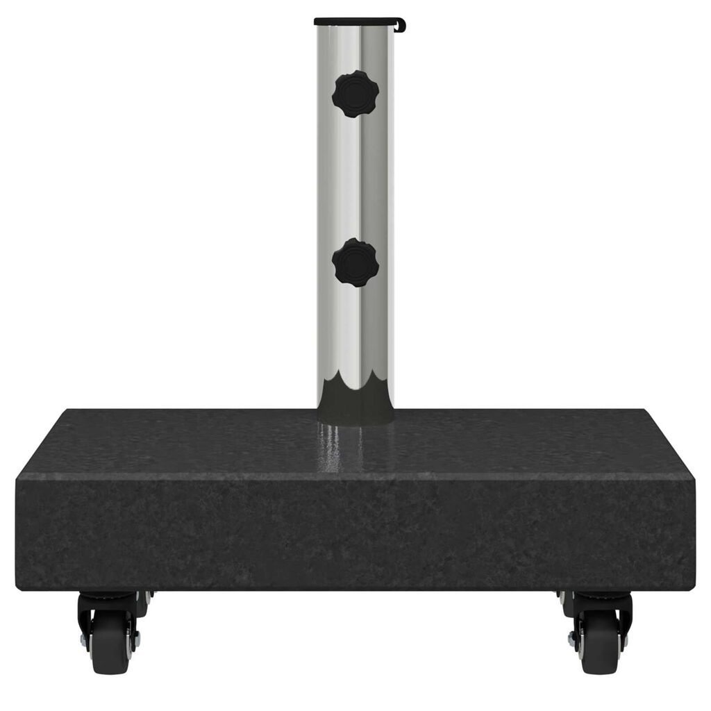 vidaXL Umbrella Base Black 45x25x8 cm Granite