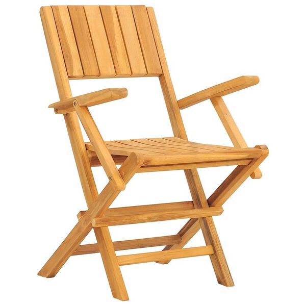 vidaXL Folding Garden Chairs 2 pcs 55x61x90 cm Solid Wood Teak