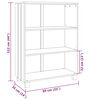 vidaXL Book Cabinet HAMAR Dark Grey 85x35x112 cm Solid Wood Pine