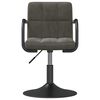 vidaXL Swivel Dining Chairs 4 pcs Dark Grey Velvet
