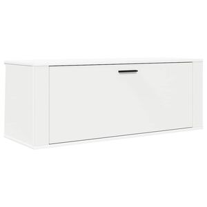 vidaXL Wall Shoe Cabinet White 100x35x38 cm Engineered Wood