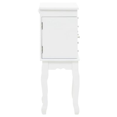 vidaXL Free Standing Jewelery Cabinet White,  vidaXL Free Standing Jewelery Cabinet White