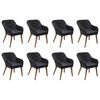 vidaXL 9 Piece Garden Dining Set Black