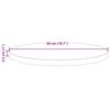 vidaXL Table Top Ø50x2.5 cm Solid Wood Pine