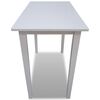 vidaXL Wooden Bar Table White