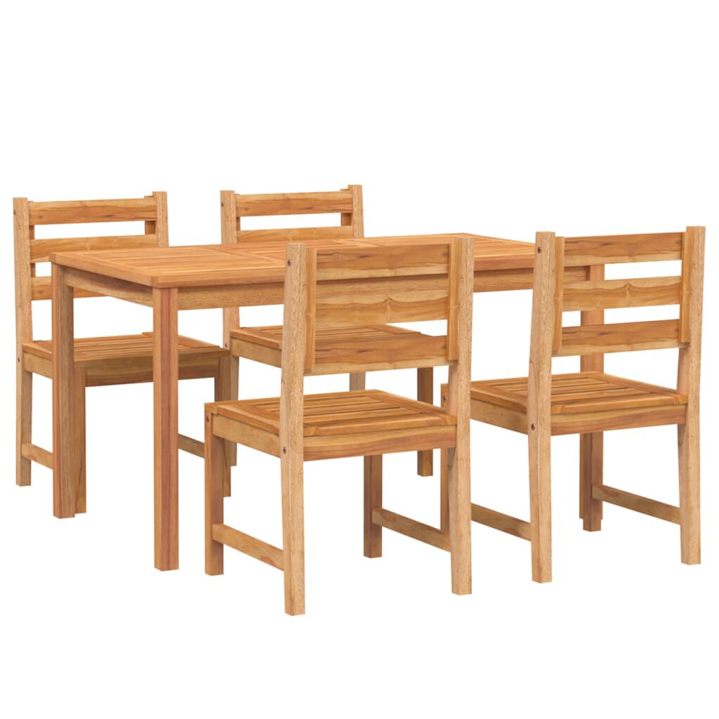 vidaXL 3 Piece Garden Dining Set Solid Wood Teak
