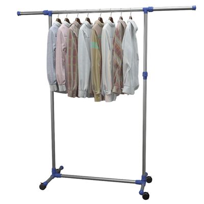 vidaXL Adjustable Clothes Rack Stainless Steel 165x44x150 cm Silver,  vidaXL Adjustable Clothes Rack Stainless Steel 165x44x150 cm Silver