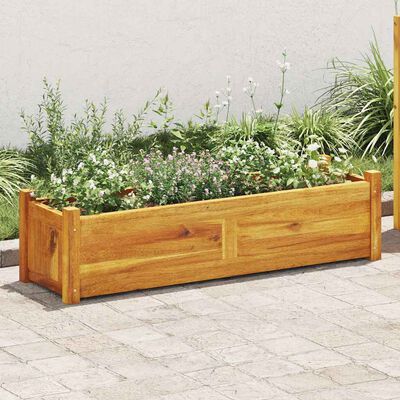 vidaXL Garden Raised Bed Acacia Wood 100x30x25 cm,  vidaXL Garden Raised Bed Acacia Wood 100x30x25 cm