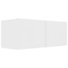 vidaXL 2 Piece TV Cabinet Set White Engineered Wood