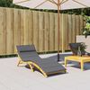 vidaXL Sun Lounger Cushion Anthracite 180x60x4 cm Oxford Fabric