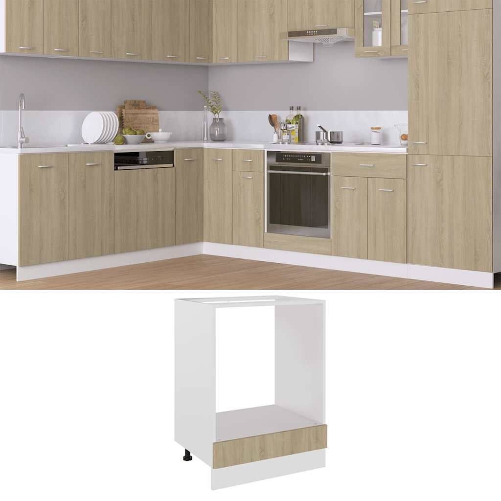 vidaXL Oven Cabinet Lyon Sonoma Oak 60x46x81.5 cm Engineered Wood