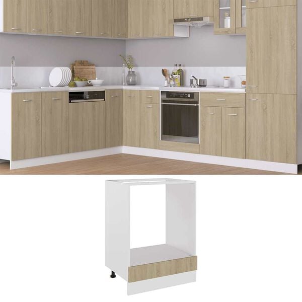 vidaXL Oven Cabinet Lyon Sonoma Oak 60x46x81.5 cm Engineered Wood