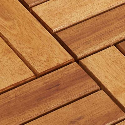 vidaXL 10 pcs Acacia Decking Tiles 30 x 30 cm, brown vidaXL 10 pcs Acacia Decking Tiles 30 x 30 cm