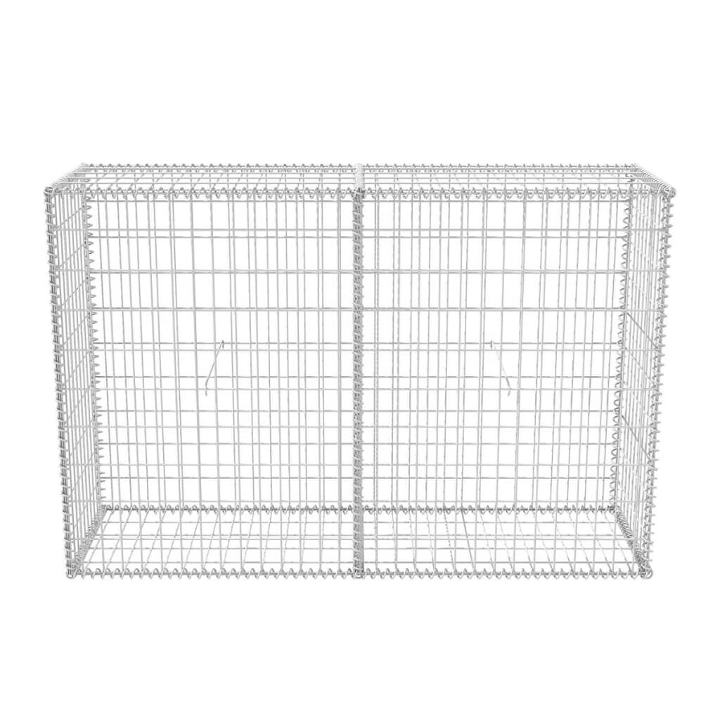 vidaXL Gabion Basket Galvanised Steel 150x50x100 cm