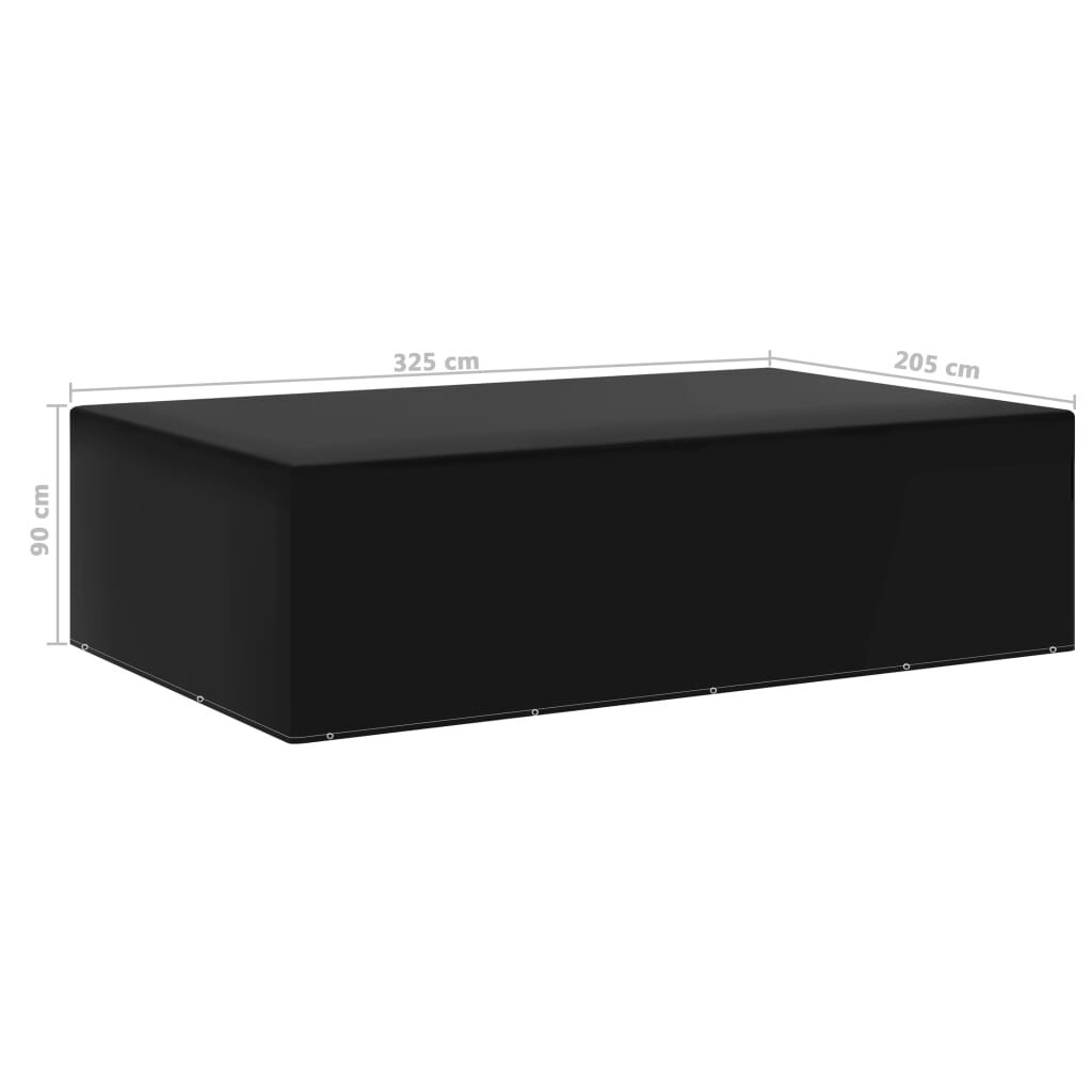 vidaXL Garden Furniture Cover 12 Eyelets 205x325x90 cm