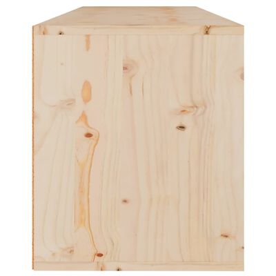 vidaXL Wall Cabinet 100x30x35 cm Solid Wood Pine