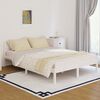 vidaXL Bed Frame without Mattress Solid Wood Pine 140x200cm White