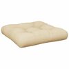 vidaXL Pallet Cushions 2 pcs Beige Fabric