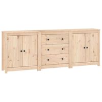 vidaXL Sideboard 210x35x80 cm Solid Wood Pine, natural vidaXL Sideboard 210x35x80 cm Solid Wood Pine