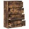 vidaXL Sideboard Smoked Oak 60x35x98.5 cm Engineered Wood