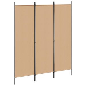 vidaXL 3-Panel Room Divider Black 150x180 cm