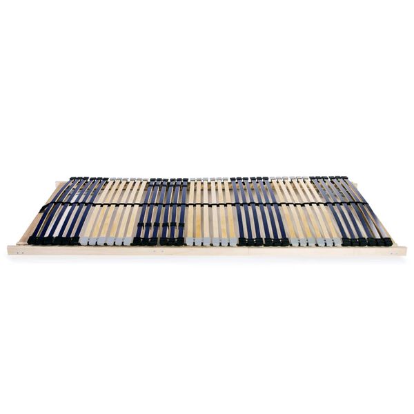 vidaXL Slatted Bed Base without Mattress with 42 Slats 7 Zones 90x200 cm