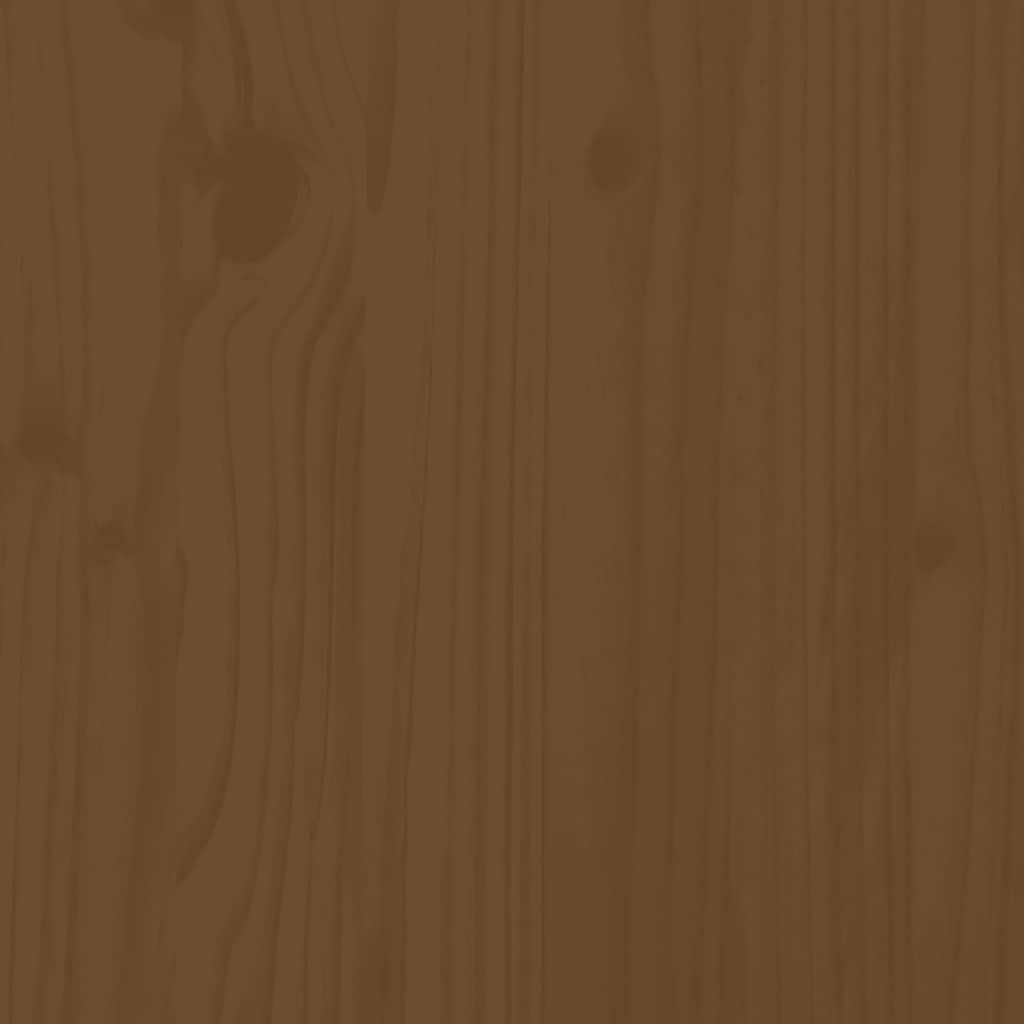 vidaXL Bed Frame without Mattress Honey Brown Solid Wood 200x200 cm