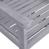 vidaXL 7 Piece Garden Dining Set Solid Wood Acacia Grey