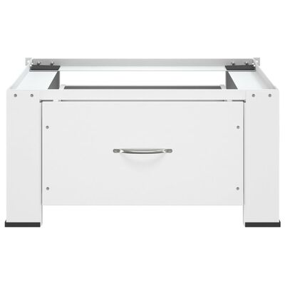 vidaXL Washing Machine Pedestal with Drawer White,  vidaXL Washing Machine Pedestal with Drawer White