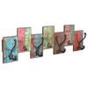 vidaXL Coat Rack with 7 Hooks Solid Reclaimed Wood