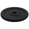 vidaXL Dumbbell with Plates Set 40 kg Cast Iron & Chrome Plated Steel