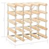 vidaXL Wine Rack for 20 Bottles Solid Pinewood
