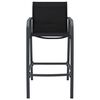 vidaXL Garden Bar Chairs 4 pcs Black Textilene