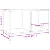 vidaXL Vinyl Storage Box Sonoma Oak 71x34x36 cm Engineered Wood