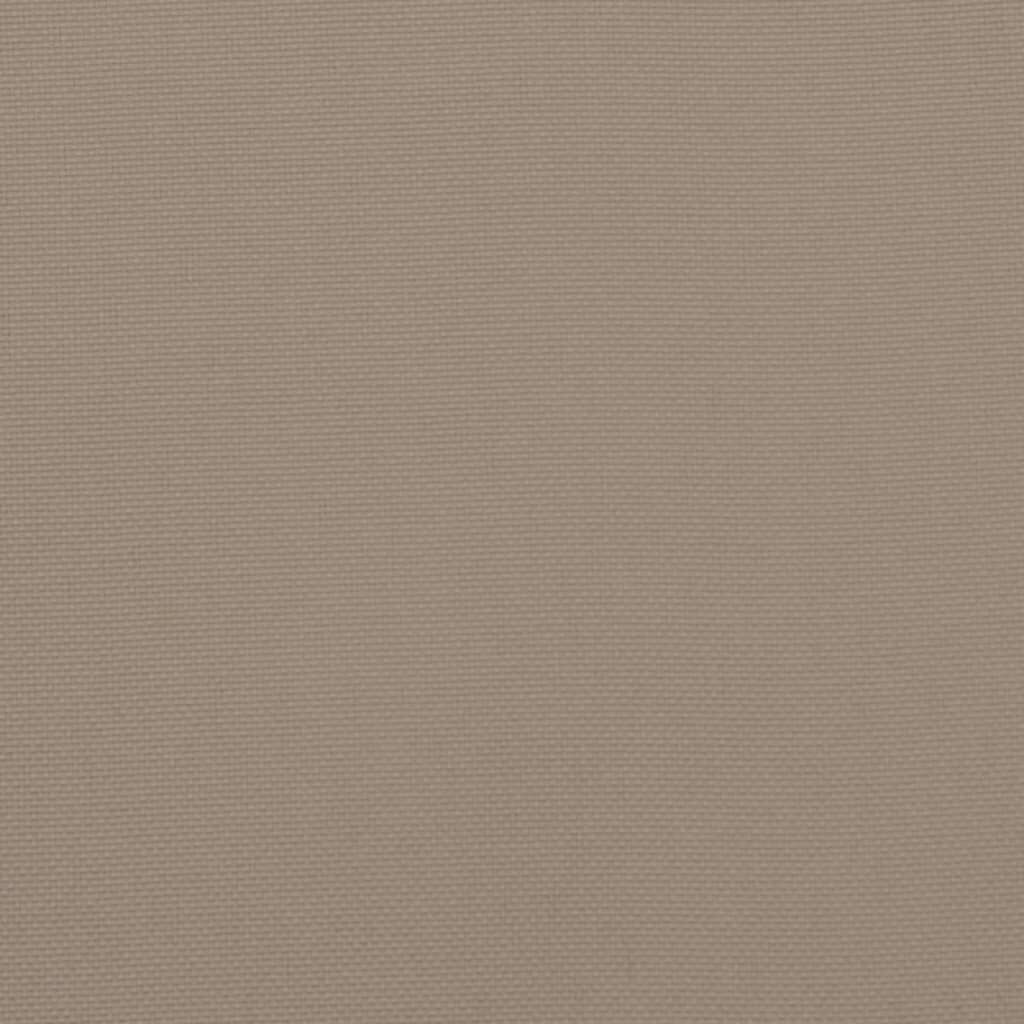 vidaXL Pallet Cushions 2 pcs Taupe Fabric