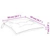 vidaXL Chair Cushions 6 pcs Cream White 50x50x7 cm Oxford Fabric