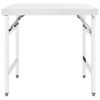 vidaXL Kitchen Folding Work Table 85x60x80 cm Stainless Steel
