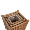 vidaXL 3 pcs Bamboo Raised Bed with Nylon Lining