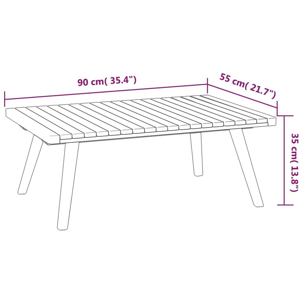 vidaXL 9 Piece Garden Lounge Set with Cushions Solid Wood Acacia
