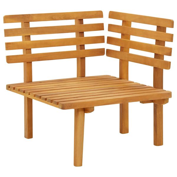 vidaXL Garden Corner Sofa with Cushions Solid Acacia Wood