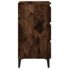 vidaXL Bed Cabinets with Metal Legs 2 pcs Smoked Oak 40x35x69 cm