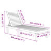 vidaXL Sun Lounger Black 155x58x83 cm Polypropylene