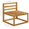 vidaXL 5 Piece Garden Lounge Set with Cushion Solid Acacia Wood