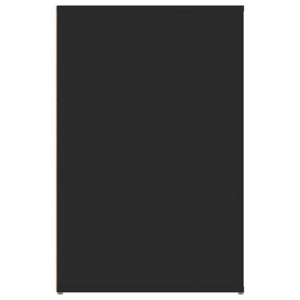 vidaXL Desk Black 100x49x75 cm Engineered Wood