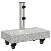 vidaXL Umbrella Base Light Grey 45x25x8.3 cm Granite